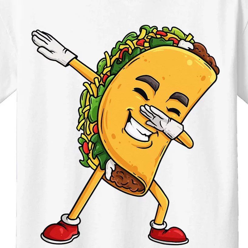 Dabbing Taco Cinco de Mayo Funny Mexican Dab Kids T-Shirt