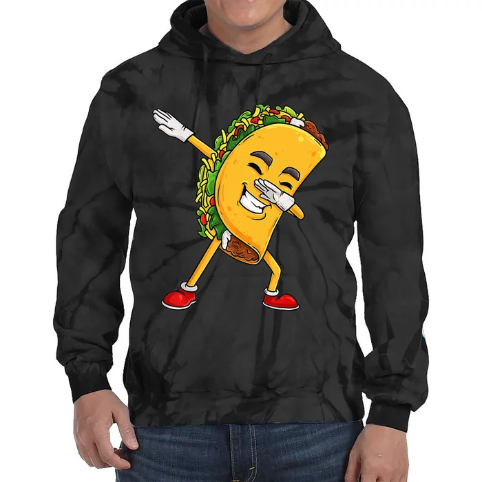 Dabbing Taco Cinco De Mayo Funny Boy Mexican Food Dab Tie Dye Hoodie