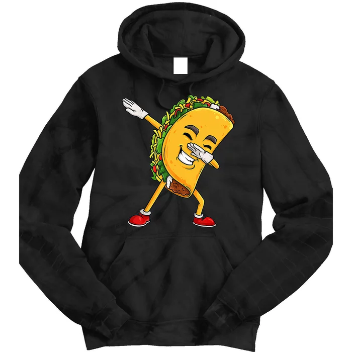 Dabbing Taco Cinco De Mayo Funny Boy Mexican Food Dab Tie Dye Hoodie