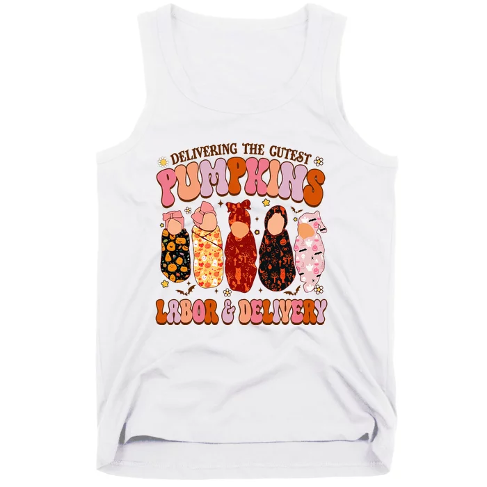 Delivering The Cutest Pumpkins Labor & Delivery Nurse Fall Tank Top