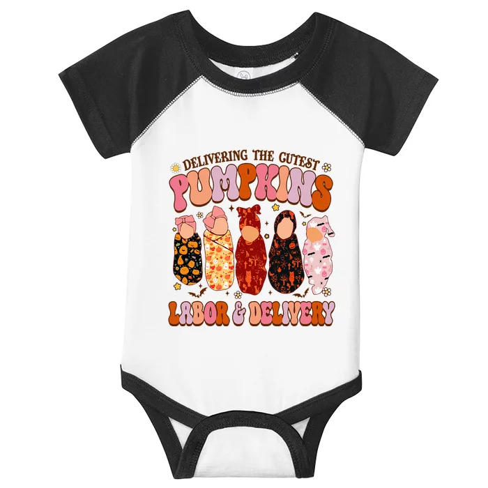 Delivering The Cutest Pumpkins Labor & Delivery Nurse Fall Infant Baby Jersey Bodysuit