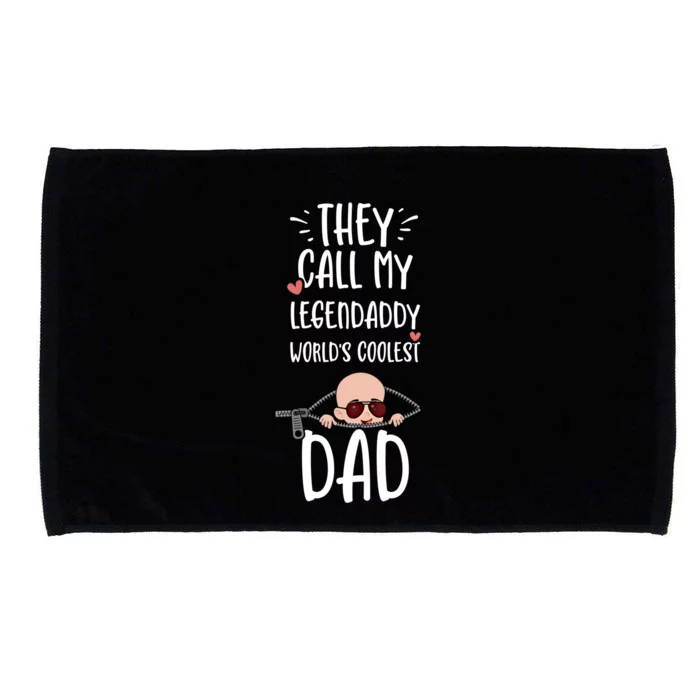 Dad: They Call My Legendaddy Worlds Coolest Da Pregnancy Funny Gift Microfiber Hand Towel