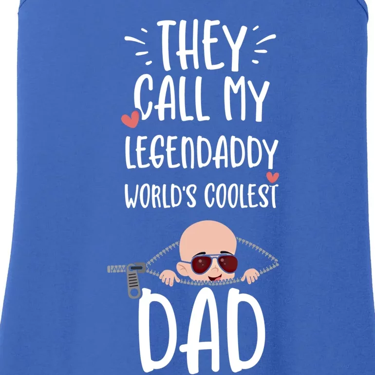 Dad: They Call My Legendaddy Worlds Coolest Da Pregnancy Funny Gift Ladies Essential Tank