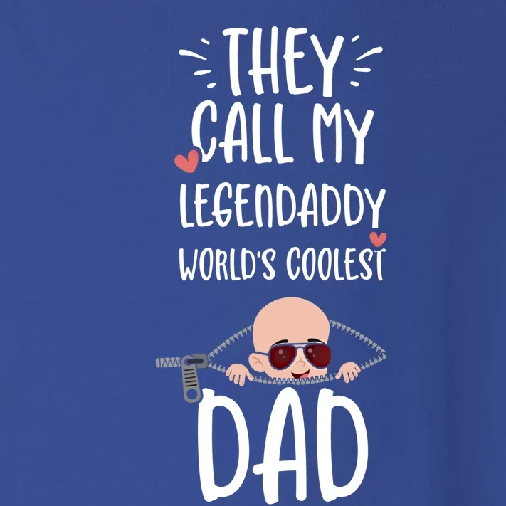 Dad: They Call My Legendaddy Worlds Coolest Da Pregnancy Funny Gift Toddler Long Sleeve Shirt