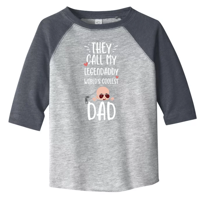 Dad: They Call My Legendaddy Worlds Coolest Da Pregnancy Funny Gift Toddler Fine Jersey T-Shirt