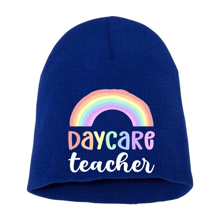 Daycare Teacher Care Appreciation Daycare Provider Cute Gift Short Acrylic Beanie