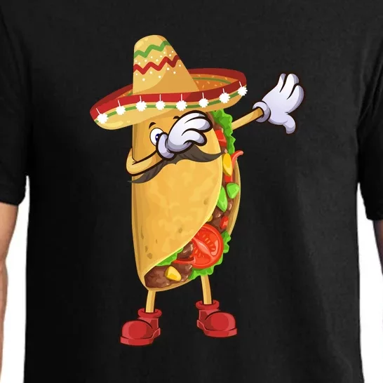 Dabbing Taco Cinco De Mayo Funny Mexican Food Dab Pajama Set