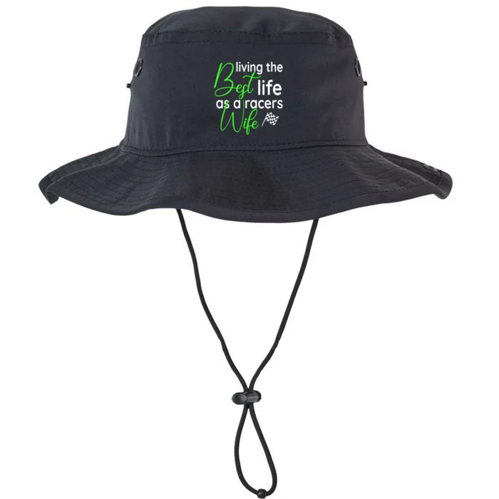 Dirt Track Car Racing Living The Best Life As A Racers Wife Cool Gift Legacy Cool Fit Booney Bucket Hat