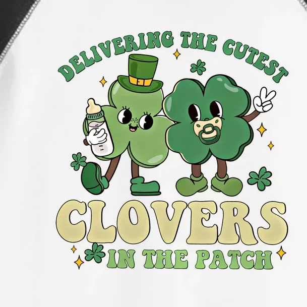 Delivering The Cutest Clovers In The Patch Labor Delivery Gift Toddler Fine Jersey T-Shirt