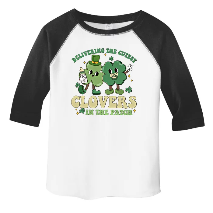 Delivering The Cutest Clovers In The Patch Labor Delivery Gift Toddler Fine Jersey T-Shirt