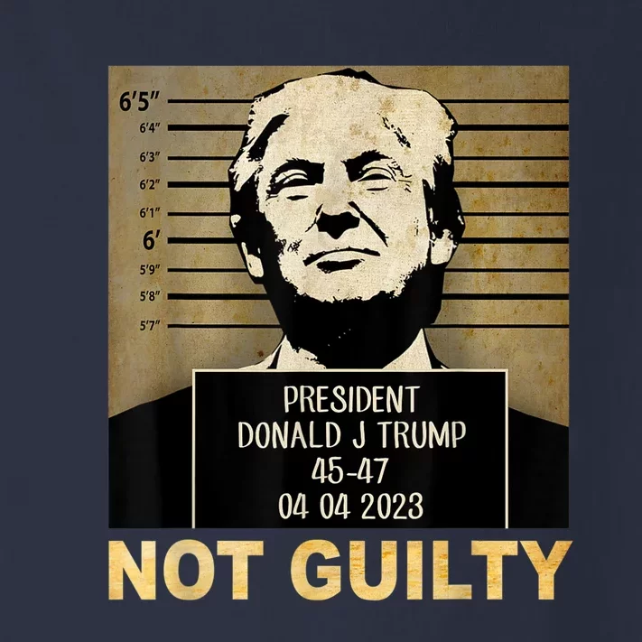 Donal Trump Campaig Releases Mugshot Not Guilty Toddler Long Sleeve Shirt