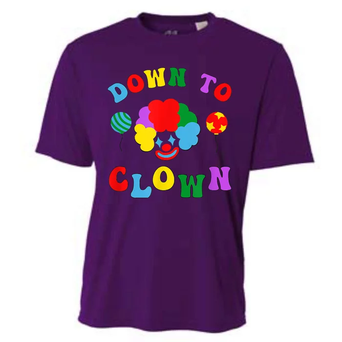 Down To Clown Clowncore Aesthetic Cooling Performance Crew T-Shirt