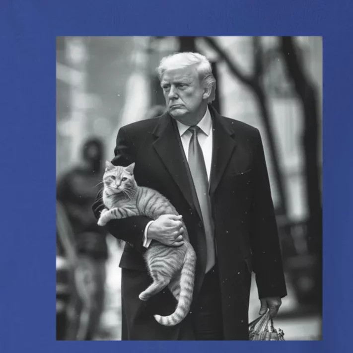 Donald Trump Carrying A Cat 2024 Gift Toddler Long Sleeve Shirt