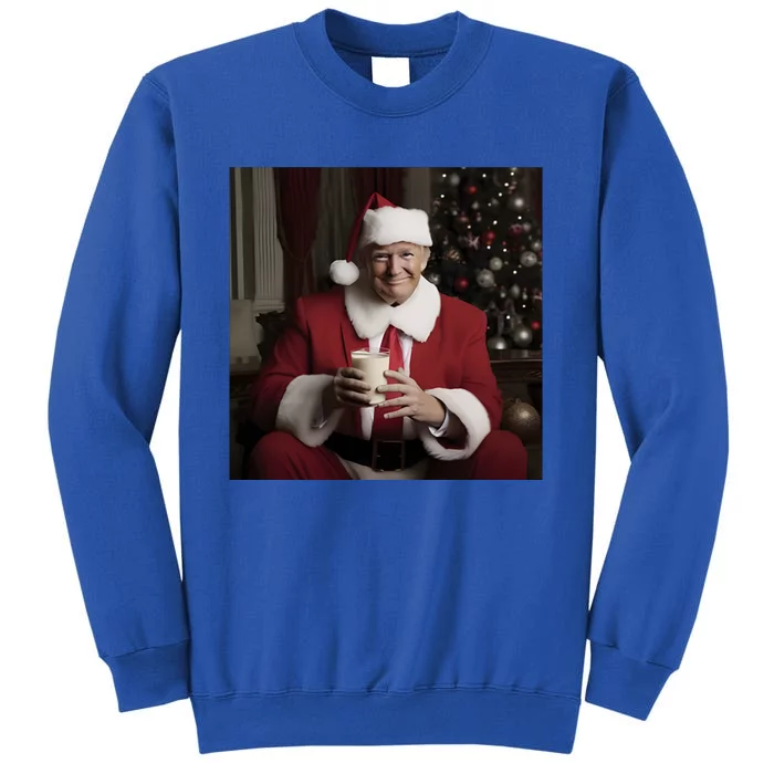 Donald Trump Clause Christmas Drinkin’ Milk Tall Sweatshirt