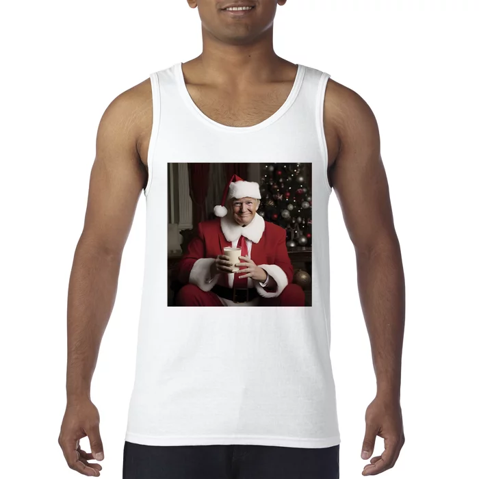 Donald Trump Clause Christmas Drinkin’ Milk Tank Top