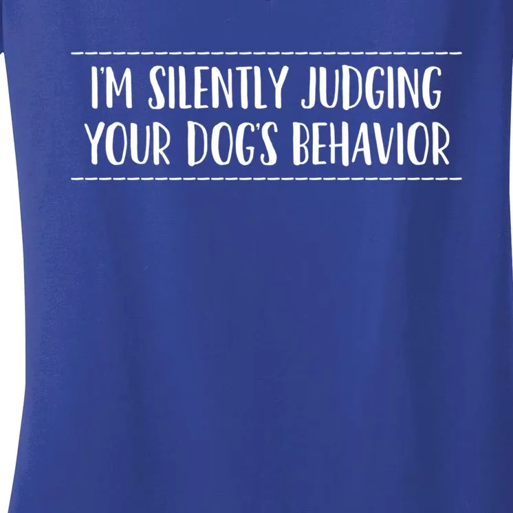 Dog Trainer Dog Training Gift Women's V-Neck T-Shirt