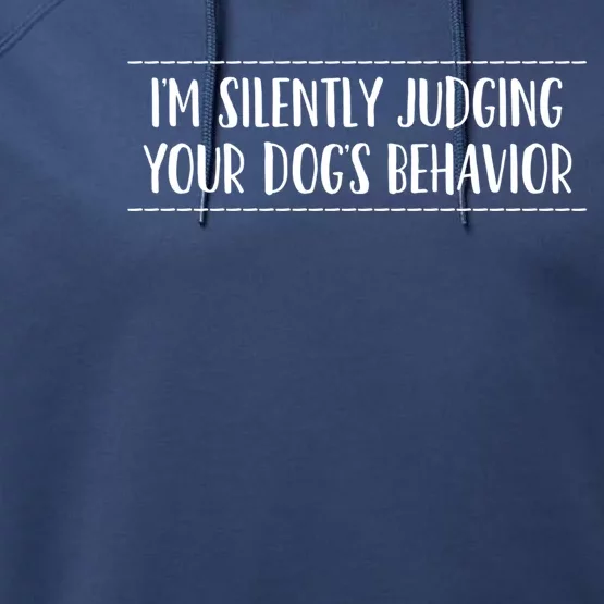 Dog Trainer Dog Training Gift Performance Fleece Hoodie