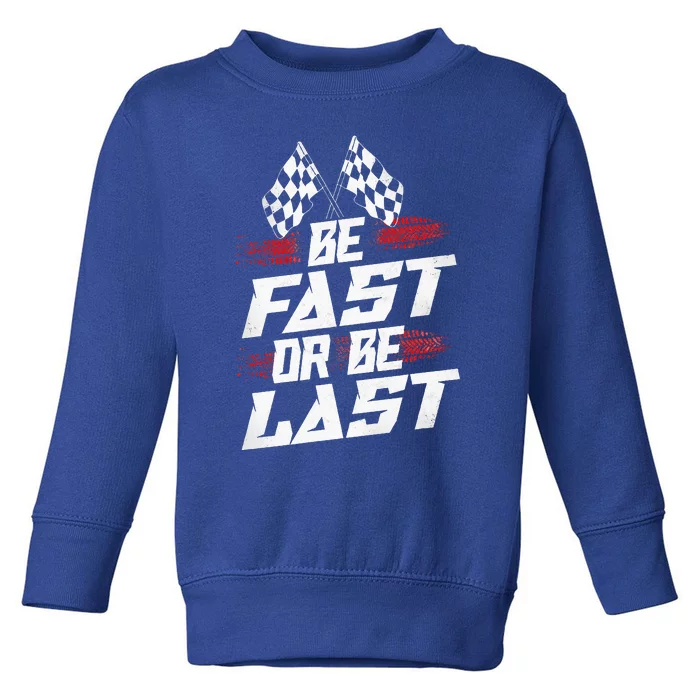 Dirt Track Drag Racing Race Vintage Toddler Sweatshirt