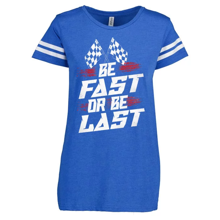 Dirt Track Drag Racing Race Vintage Enza Ladies Jersey Football T-Shirt