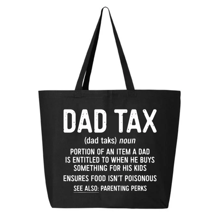 Dad Tax Definition Fathers Day 25L Jumbo Tote