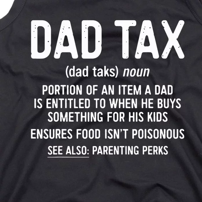 Dad Tax Definition Fathers Day Tank Top