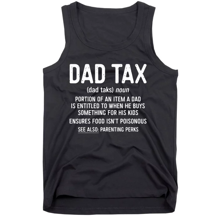 Dad Tax Definition Fathers Day Tank Top