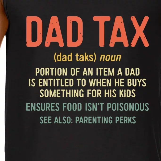 Dad Tax Definition Fathers Day Comfort Colors® Tank Top