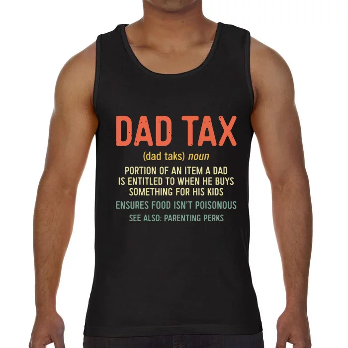 Dad Tax Definition Fathers Day Comfort Colors® Tank Top