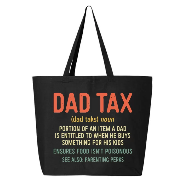 Dad Tax Definition Fathers Day 25L Jumbo Tote