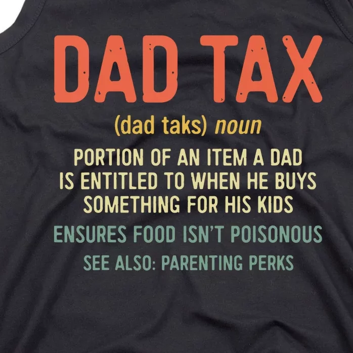 Dad Tax Definition Fathers Day Tank Top