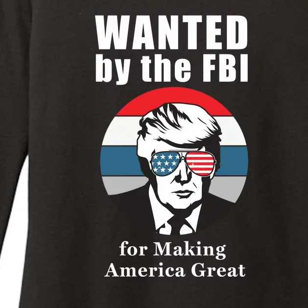 Donald Trump Defund The FBI Conservative Womens CVC Long Sleeve Shirt