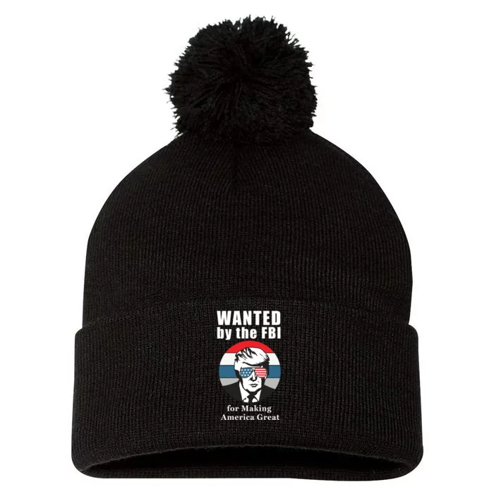 Donald Trump Defund The FBI Conservative Pom Pom 12in Knit Beanie