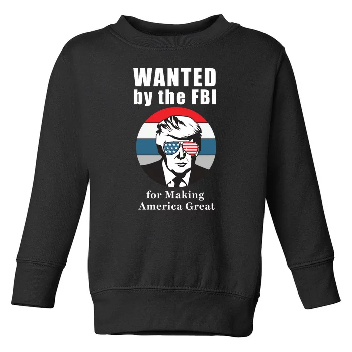 Donald Trump Defund The FBI Conservative Toddler Sweatshirt