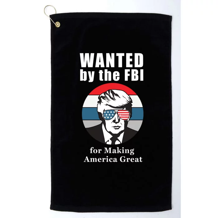 Donald Trump Defund The FBI Conservative Platinum Collection Golf Towel