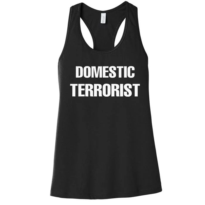 Domestic Terrorist Women's Racerback Tank