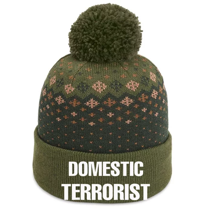 Domestic Terrorist The Baniff Cuffed Pom Beanie