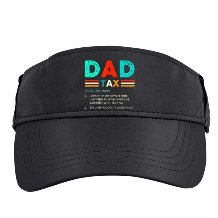 Dad Tax Definition Funny Fathers Day Sarcastic Accountant Adult Drive Performance Visor