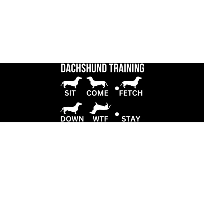 Dachshund Training Dachshund Dog Tricks Bumper Sticker