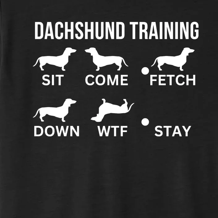 Dachshund Training Dachshund Dog Tricks ChromaSoft Performance T-Shirt