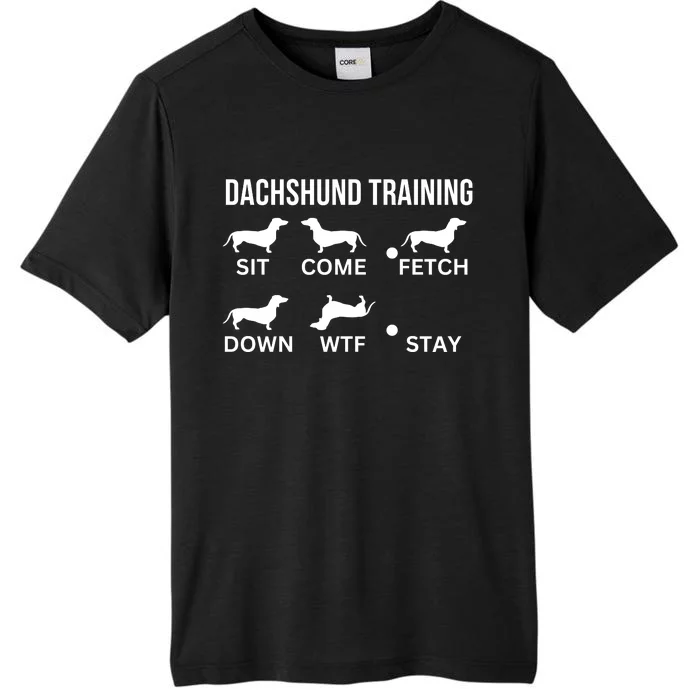 Dachshund Training Dachshund Dog Tricks ChromaSoft Performance T-Shirt