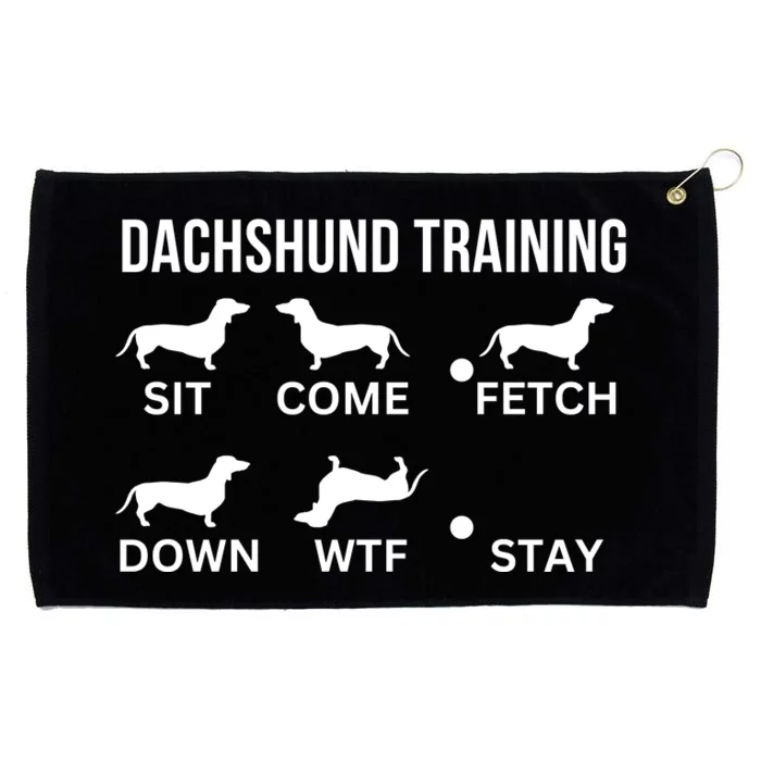 Dachshund Training Dachshund Dog Tricks Grommeted Golf Towel