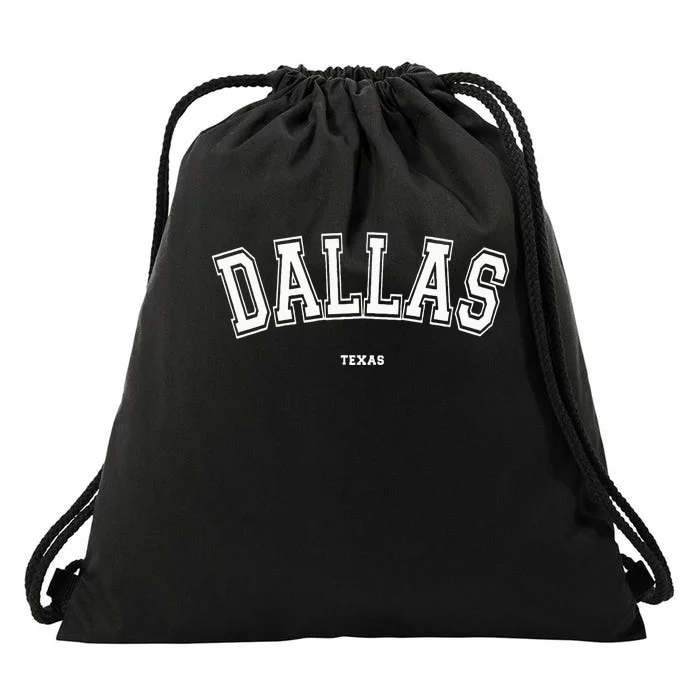 Dallas Texas Drawstring Bag