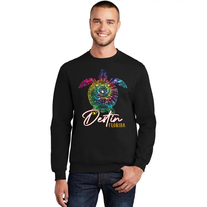 Destin Tie Dye Sea Turtle Florida Matching Family Vacation Sweatshirt