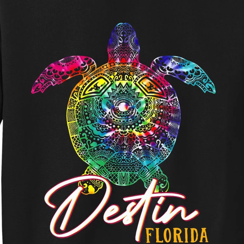 Destin Tie Dye Sea Turtle Florida Matching Family Vacation Sweatshirt