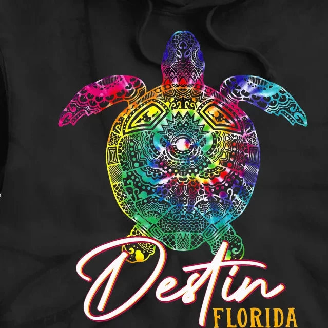 Destin Tie Dye Sea Turtle Florida Matching Family Vacation Tie Dye Hoodie