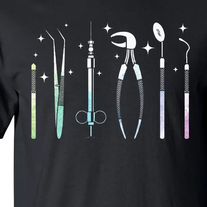 Dentist Tools Dental Assistant Technician Dentistry DDS Tall T-Shirt