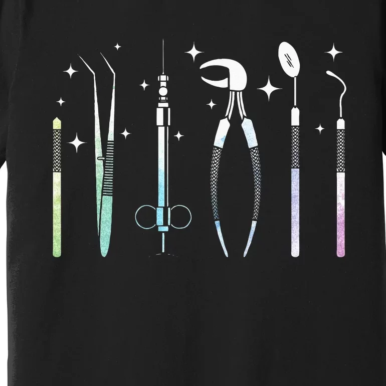 Dentist Tools Dental Assistant Technician Dentistry DDS Premium T-Shirt