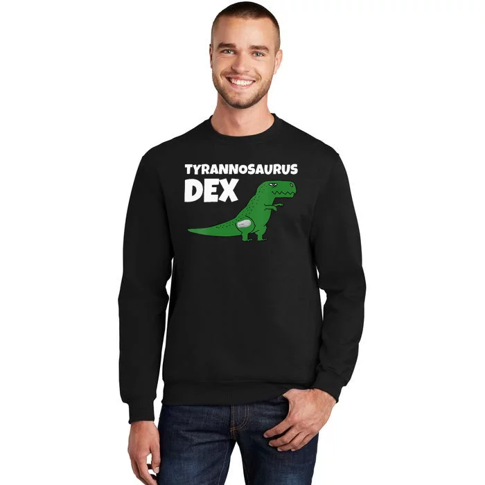 DiaBeTees Tyrannosaurus Dex Diabetes Awareness Tall Sweatshirt