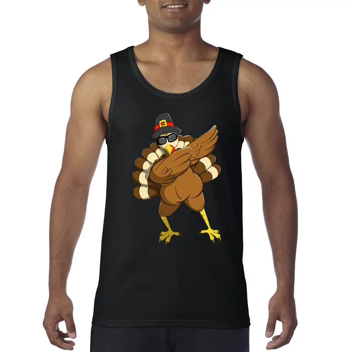 Dabbing Turkey Dabbing Thanksgiving Turkey Thanksgiving Day Tank Top