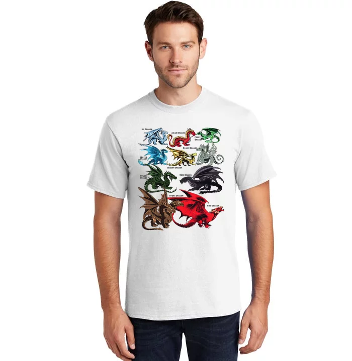 Dragon Types Dragon Lovers Dragons Tall T-Shirt